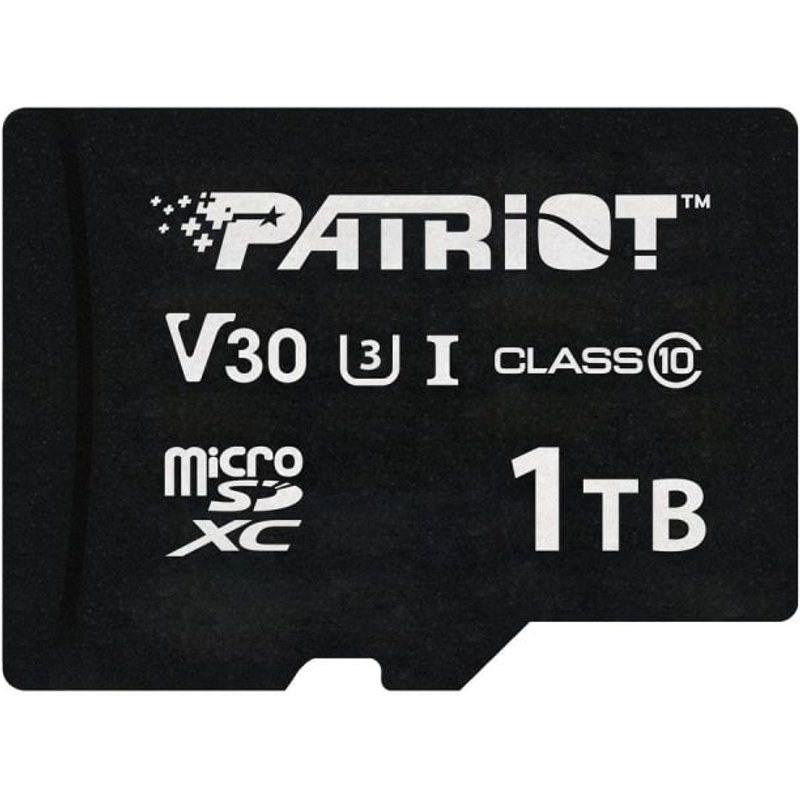 Carte MicroSD Patriot VX Series 1 To UHS-I 90 Mo/s 80 Mo/s Noir