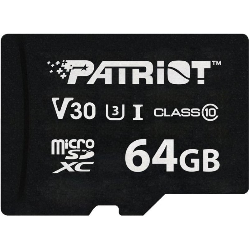 Carte MicroSDXC Patriot VX Series 64 Go UHS-I Classe 10 90MB/s 80MB/s