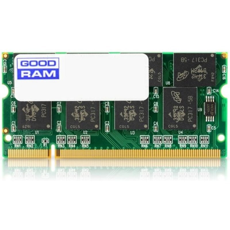 Mémoire RAM Goodram 1 Go 1X1GB DDR2 667 MHz SO-DIMM 200-pin Portable