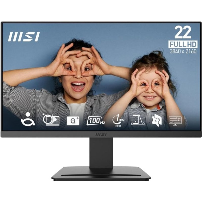 Moniteur MSI PRO MP223 E2 21.4" FullHD 100 Hz VA 1 ms Écran Plat