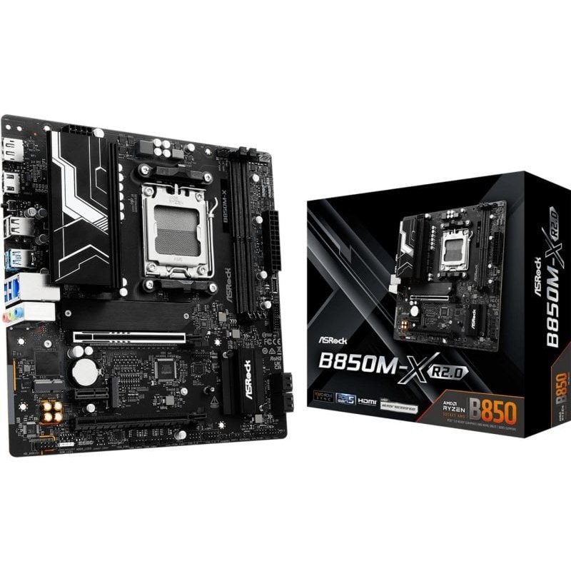 Carte mère Asrock B850M-X R2.0 B850 AM5 DDR5 micro ATX 2.5GBE RGB