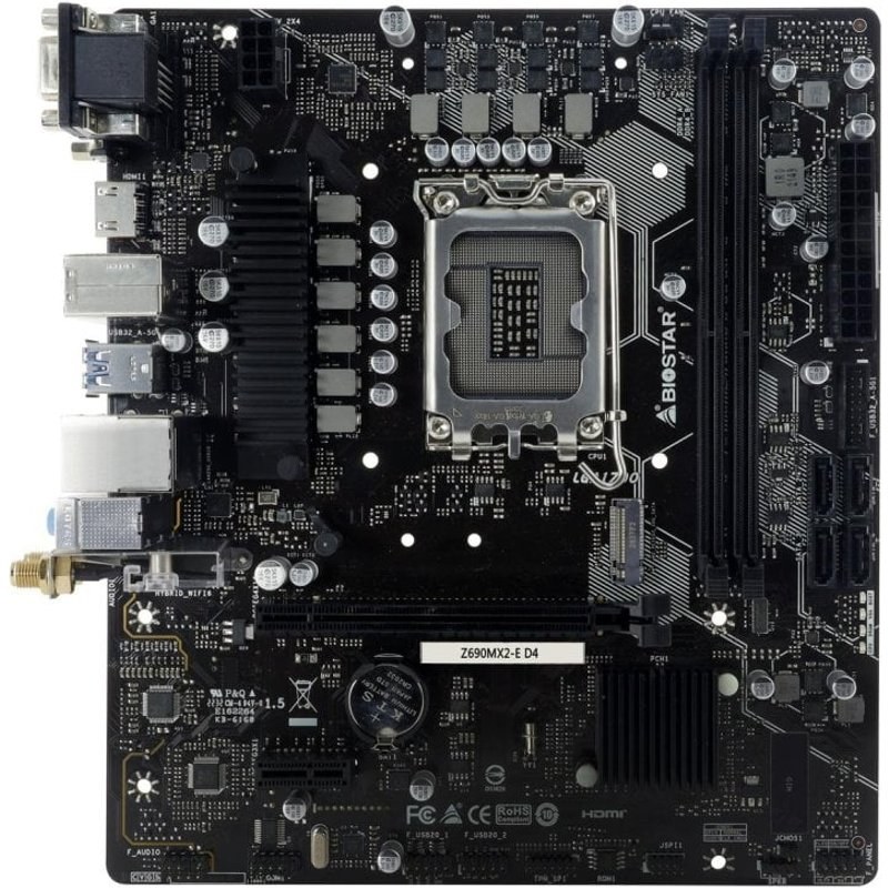 Carte mère Biostar Z690MX2-E D4 Intel Z690 LGA 1700 DDR4 Micro ATX 2.5GBE RAID