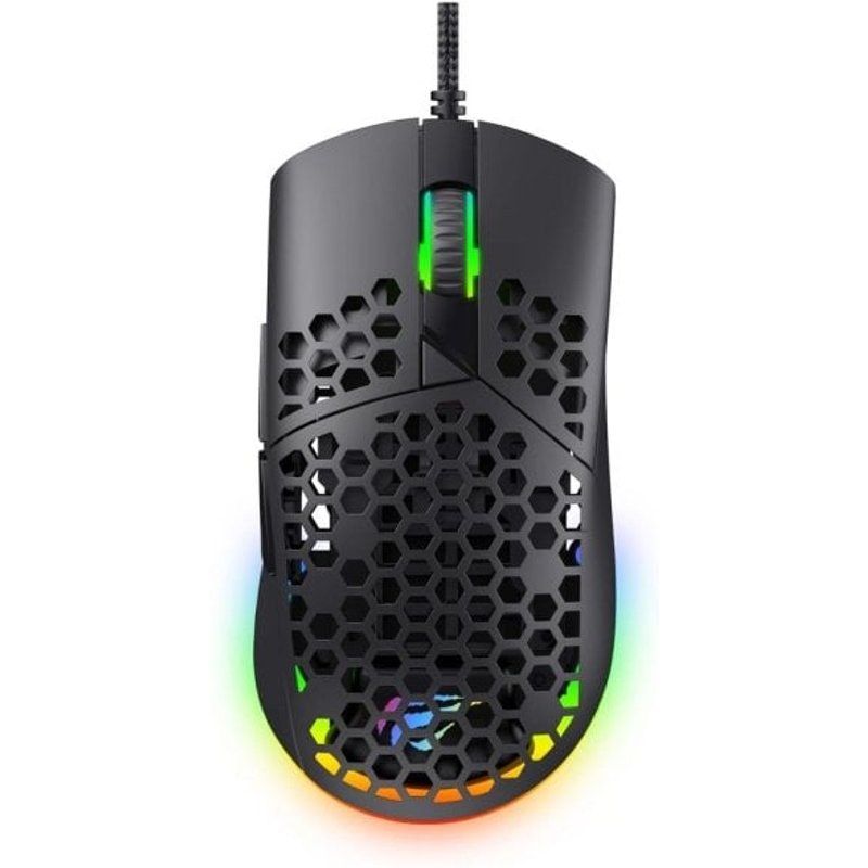 Souris Havit MS1036 Filaire USB 7200DPI Noir 7 Boutons Ambidextre RGB