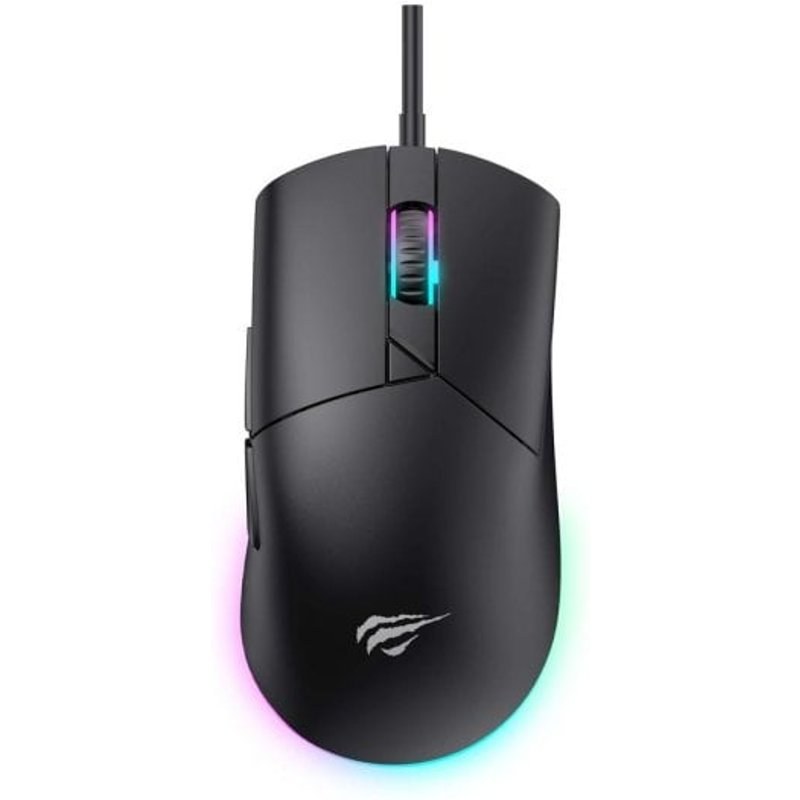 Souris Havit MS1038 Filaire USB 8000 DPI Noir 7 Boutons Rétroéclairage