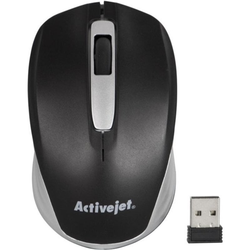 Souris Activejet AMY-313 RF sans fil 1200 DPI Noir Gris ambidextre