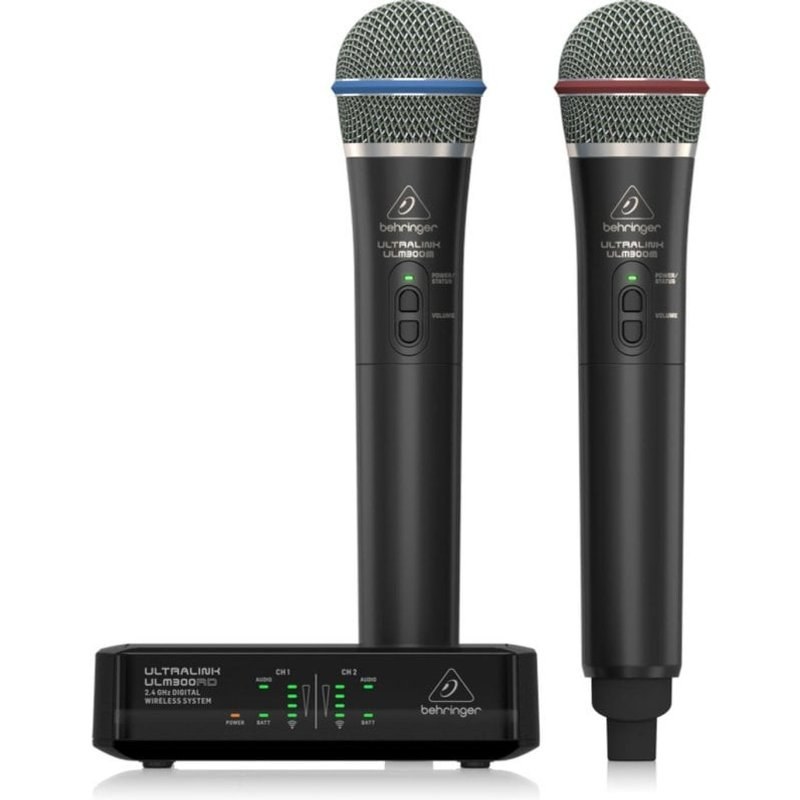 Microphone Behringer ULM302MIC sans fil 2,4 GHz main double sortie 6,35 mm
