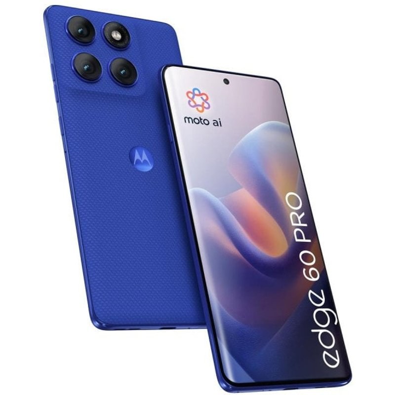 Motorola Edge 60 Pro 12 Go 512 Go 6,67" P-OLED 5G Double SIM IP68 Charge 90W Android 15 Bleu