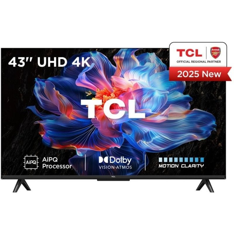 TV TCL DLED V6C 43V6C 43" 4K Smart TV Wi-Fi Google TV Métallique
