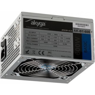 Alimentation Akyga 600W Non-Modulaire ATX AK-B1-600 Protection avancée