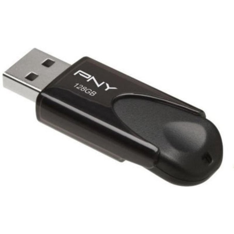 Clé USB PNY Attaché 4 128 Go USB 2.0 Noir Slide