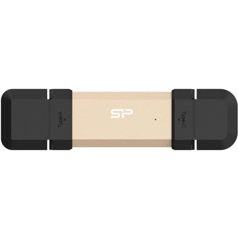 Silicon-Power Disque Dur Silicon Power DS72 500 Go SSD USB 3.2 GEN2 Double Connectique Chiffrement