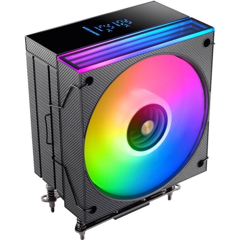 Dissipateur thermique pour processeur Mars Gaming Mcpu-lcd, 300 W TDP, 6 caloducs, ventilateur