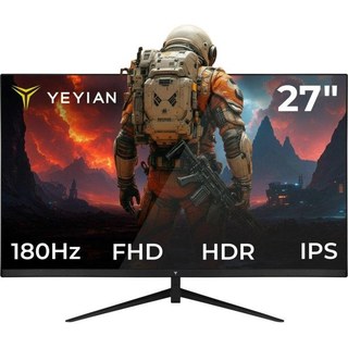Écran PC Yeyian ELYSIUM27 27" Full HD 180 Hz Fast IPS FreeSync HDR Haut-parleurs 1MS