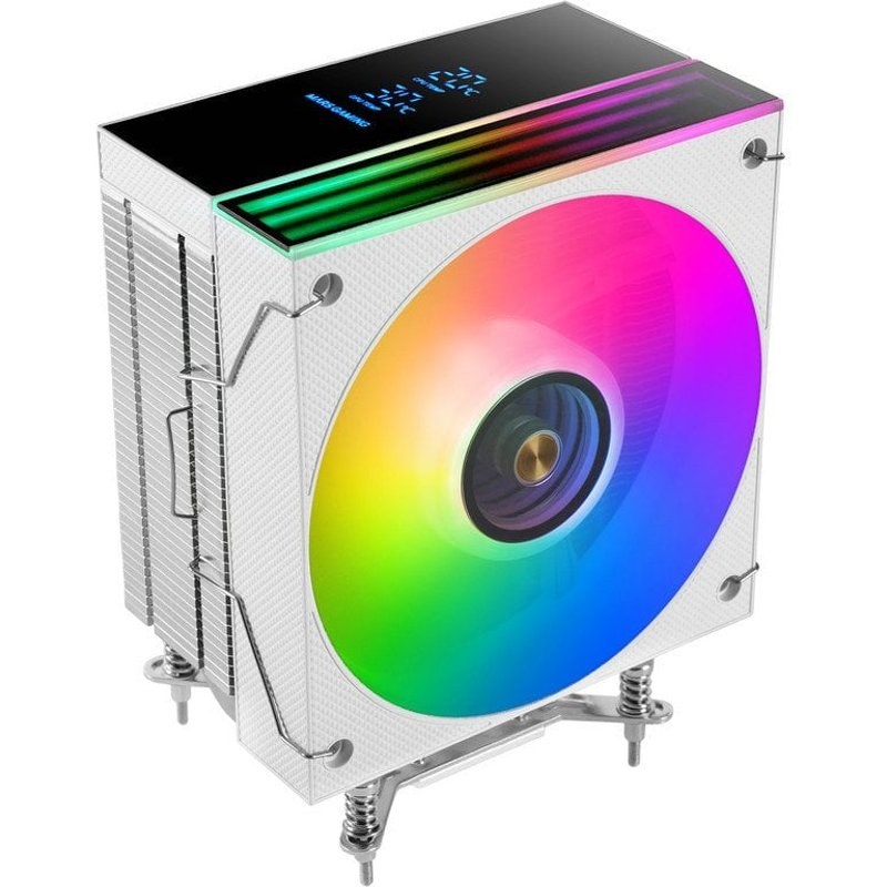 Dissipateur thermique pour processeur Mars Gaming Mcpu-lcd, TDP 300 W, 6 caloducs, ventilateur