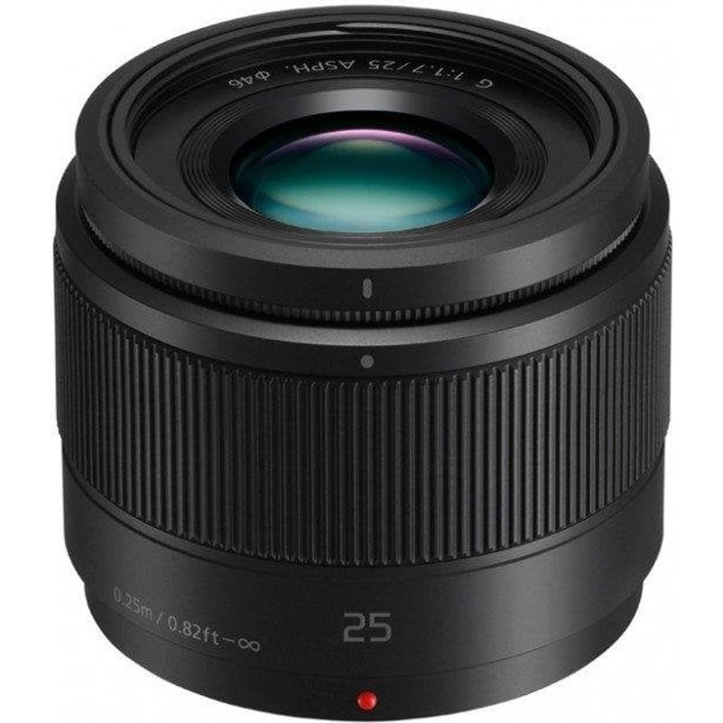 Objectif Panasonic Lumix G 25 mm F1.7 ASPH Monture Micro 4/3 Parasol Noir