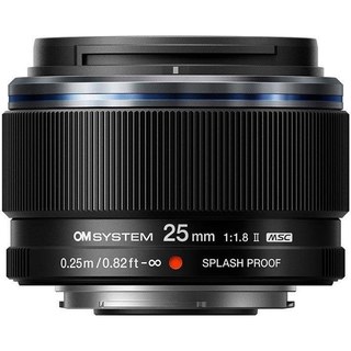 Objectif OM SYSTEM M.Zuiko Digital 25 mm F1.8 II Monture Olympus OM