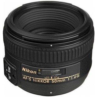 Objectif Nikon AF-S NIKKOR 50 mm f/1.4G Monture F Parasol Inclus