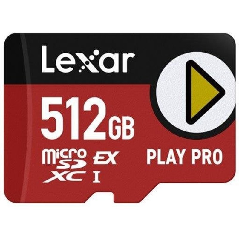 Carte microSD Lexar PLAY PRO 512 Go R900 W600 PCIe NVMe V30 Express