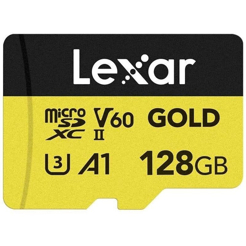 Carte microSDXC Lexar Professional GOLD 128 Go UHS-II V60 280 Mo/s A1