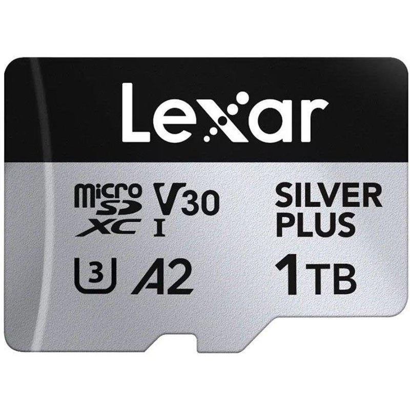 Carte MicroSD Lexar Professional SILVER PLUS 1 To UHS-I 205MO/s 150MO/s V30 A2