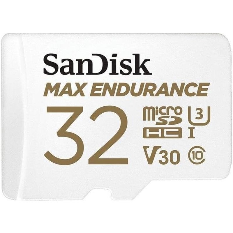 Carte mémoire Sandisk Max Endurance 32 Go MicroSDHC Class 10 UHS-I 100MB/s