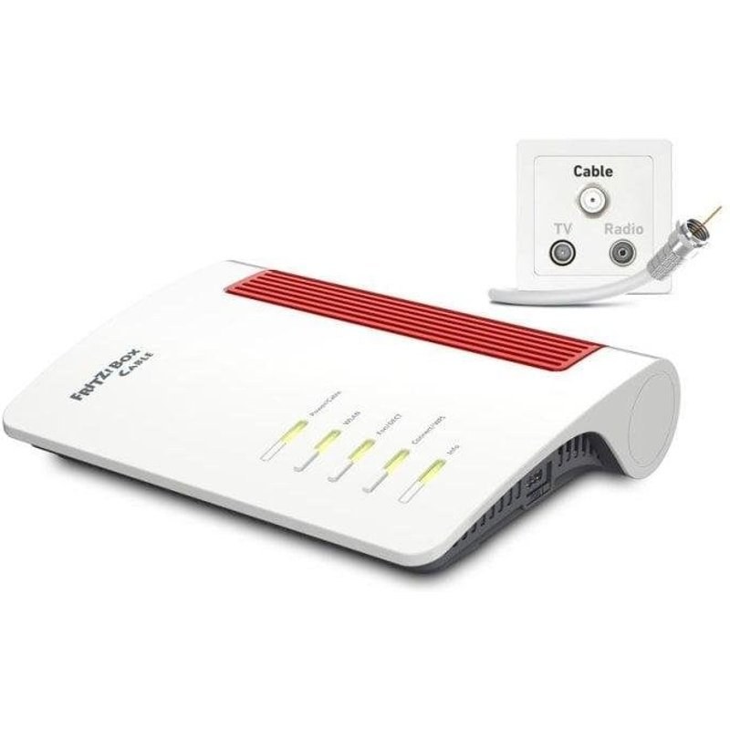 FRITZ! Router Fritz Box 6670 Wi-Fi 7 Double Bande 3600MBPS Ethernet 2.5G Sécurité Avancée