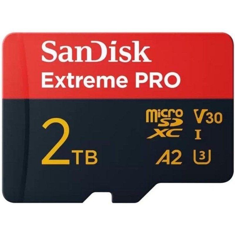 Carte microSDXC SanDisk Extreme PRO 2 To UHS-I 250MB/s V30 A2