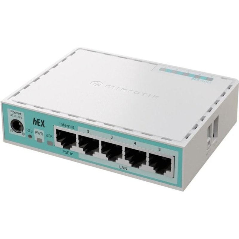 Router Mikrotik hEX Ethernet Gigabit 1000 Mbps USB PoE Blanc