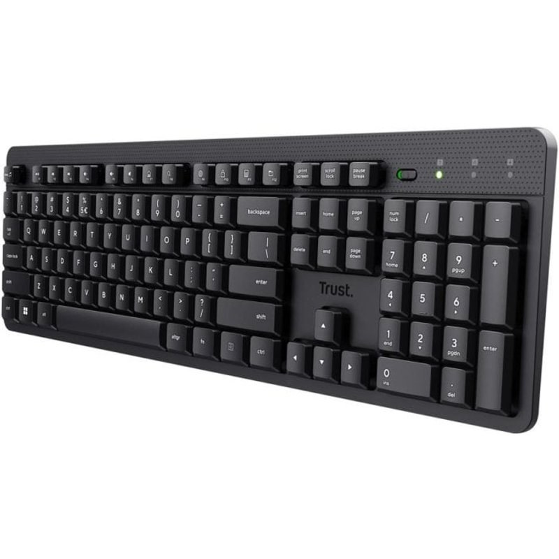 Clavier à membrane Trust Ody II AZERTY FR sans fil résistant aux éclaboussures