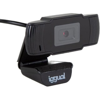 Webcam iggual IGG318980 HD 1280X720 30FPS USB Microphone CMOS ABS