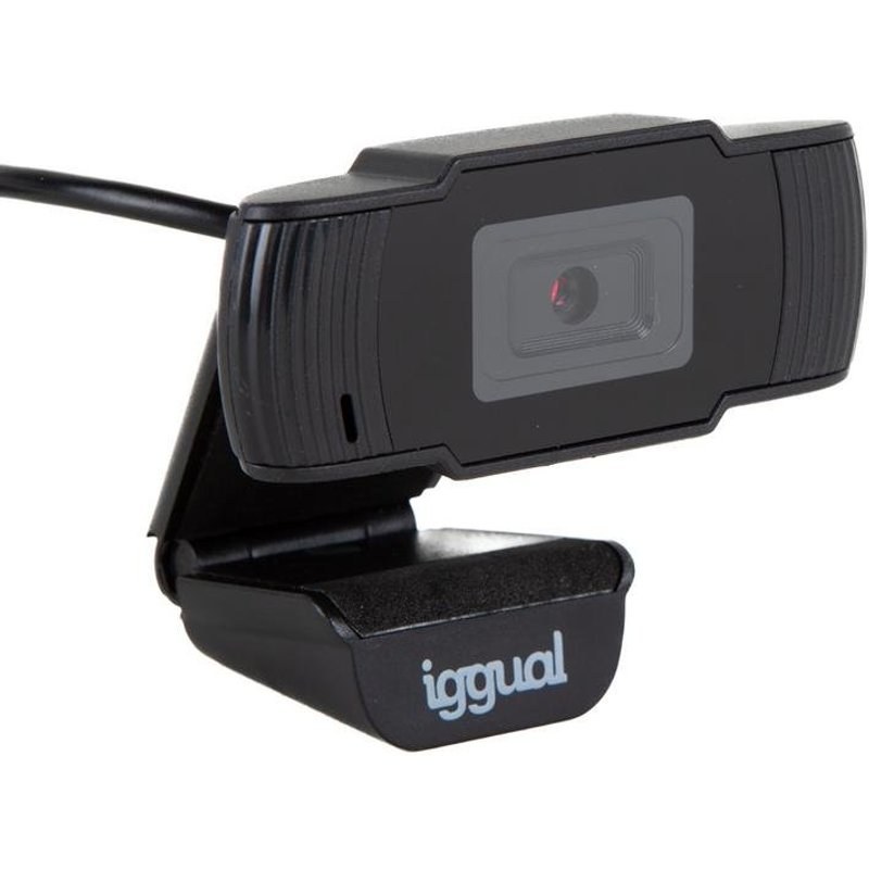 Webcam iggual IGG318980 HD 1280X720 30FPS USB Microphone CMOS ABS