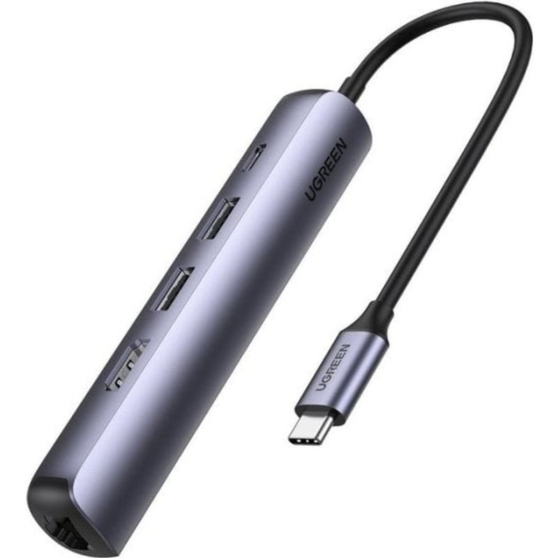 Station d'accueil Ugreen 10919 USB-C Aluminium 100W Ethernet HDMI