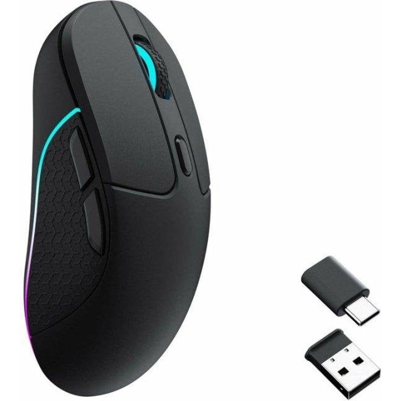 Souris Keychron M3 Sans fil RF Bluetooth 26000DPI Noir RGB Ergonomique