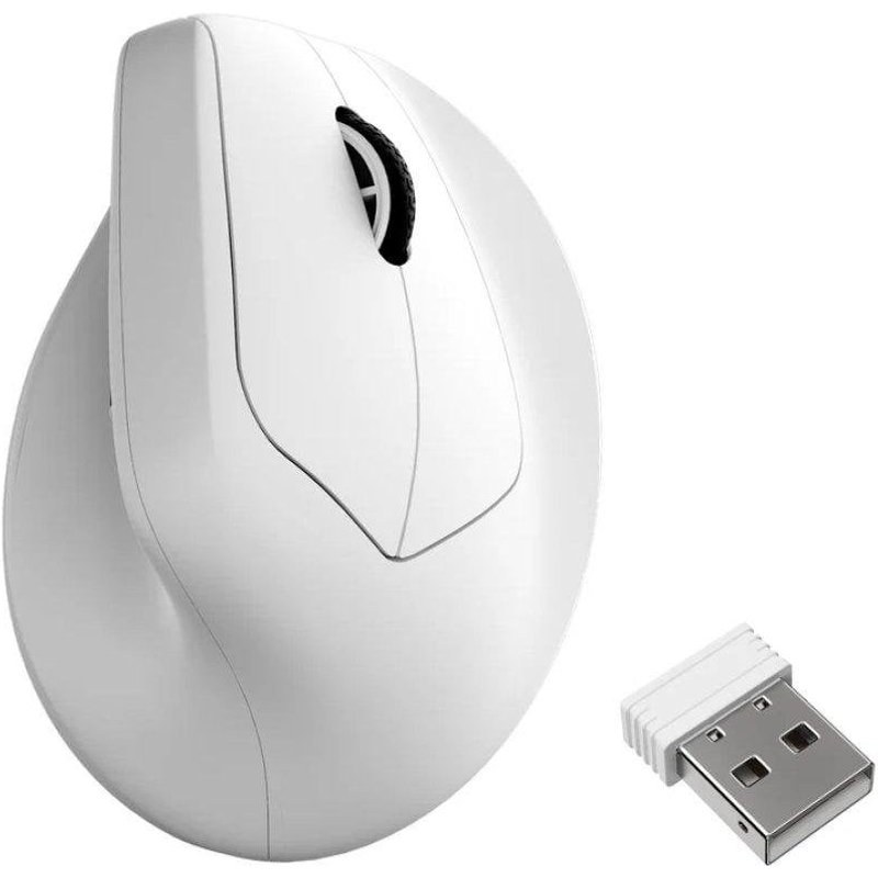 Souris Keychron M5 Wireless Ergonomique 30000 DPI Blanc 8000 Hz Molette Latérale