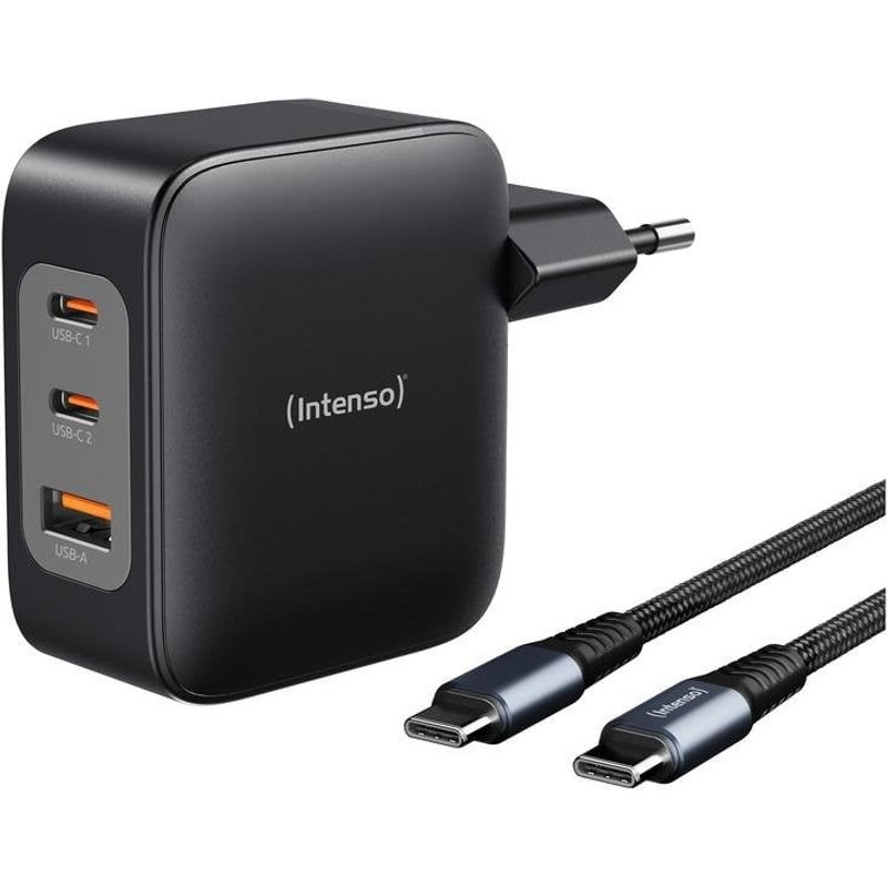Source d'Alimentation Intenso W100ACC+C520C 100 W GaN charge rapide 3 appareils
