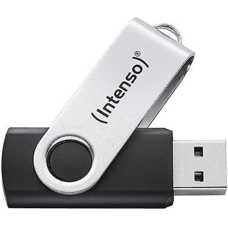 Clé USB Intenso Office Line 256 Go USB-A 3.2 Noir Argent Pivotante