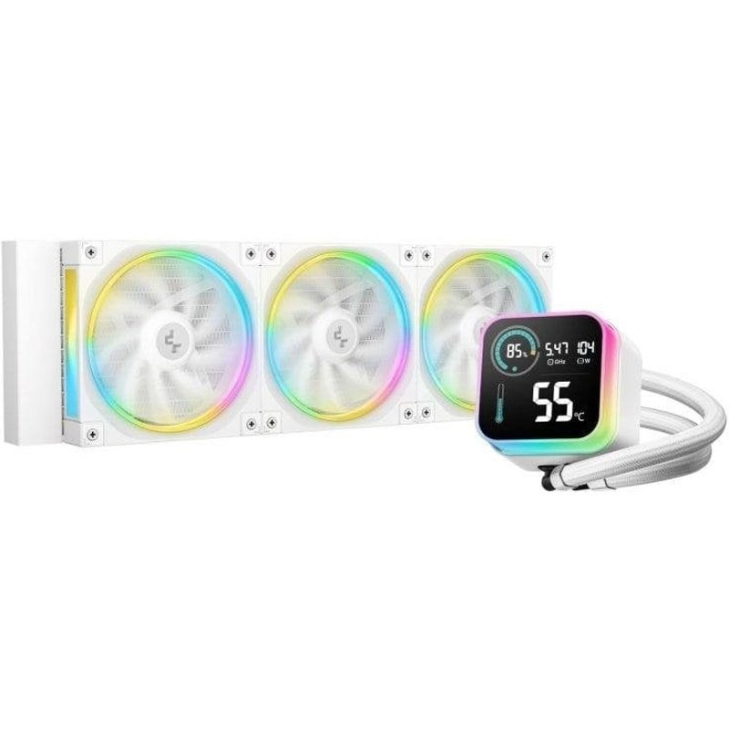 Refrigeración Líquida DeepCool LQ360 WH 360 mm 3 Ventilateurs RGB Multicolore