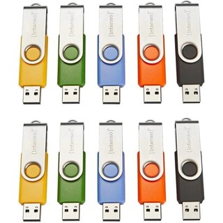 Clé USB Intenso Basic Line 4 Go USB 2.0 pivotante multicolore
