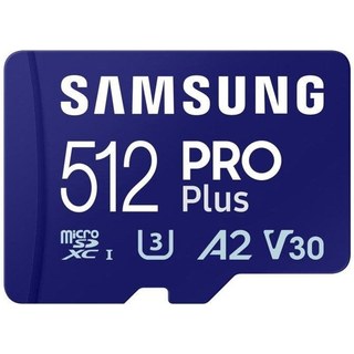 Carte microSDXC Samsung MB-MD512S Pro Plus 512 Go UHS-I V30 A2 180MO/s