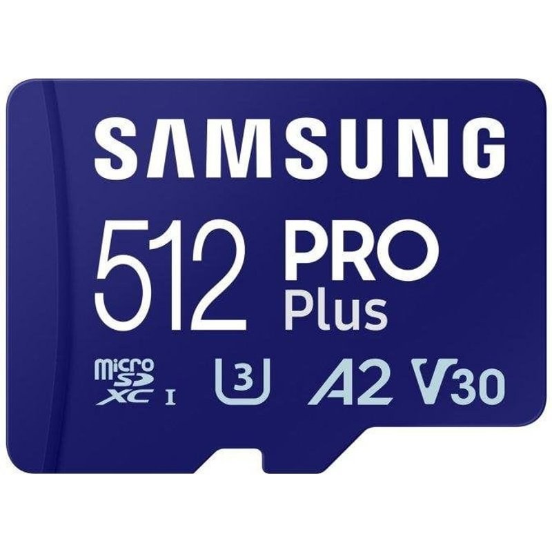 Carte microSDXC Samsung MB-MD512S Pro Plus 512 Go UHS-I V30 A2 180MO/s