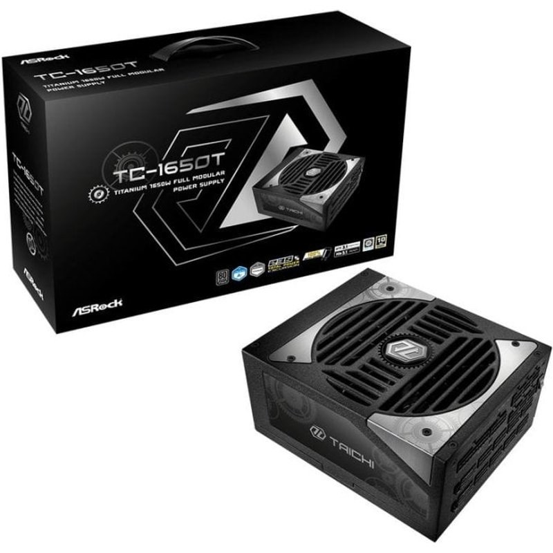 Fuente de Alimentación Asrock Taichi TC-1650T 1650W Certification 80 PLUS Titanium modulaire