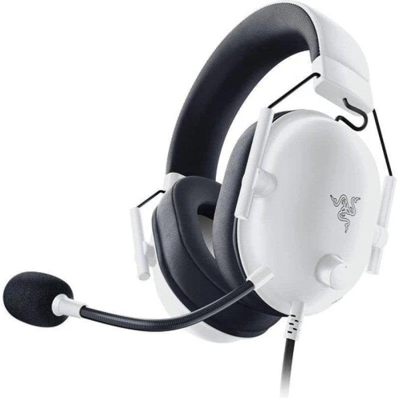 Casque Razer BlackShark V2 X filaire jack 3,5 mm Gaming avec réduction de bruit Blanc et Noir