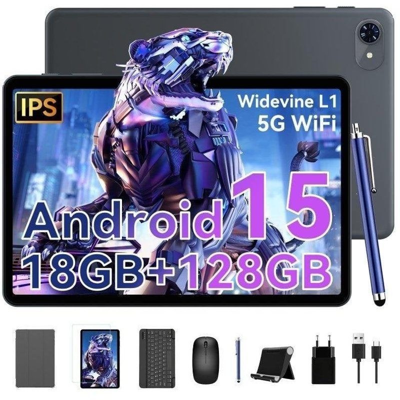 Tablette Zenva T80 Wi-Fi 10,1" 18 Go 128 Go Gris