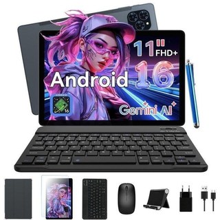 Tablette Zenva T90 Wi-Fi 11" 8 Go 128 Go Gris