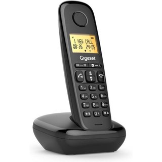 Téléphone sans fil Gigaset Basic 100 Noir mains libres écran 1,5" DECT