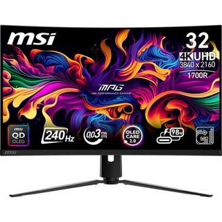 Écran PC MSI MPG 321CURXDE 31.5" Ultra HD 4K 240 Hz QD-OLED Temps de réponse 0,05 ms HDR