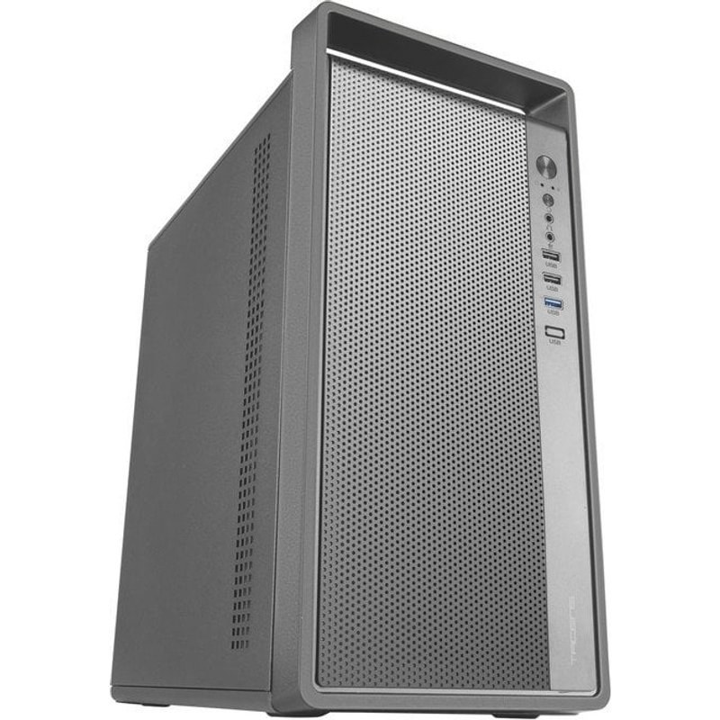 Ventilateur Tacens Fortis II Mini Tower MicroATX, 12 cm, en acier FDB SPCC, avec poignée noire.