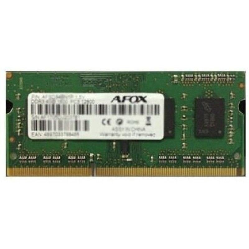 grafoplas Mémoire RAM Afox AFSD38BK1L 8 Go 1X8GB DDR3L 1600 MHz SO-DIMM 204-pin 1,35V
