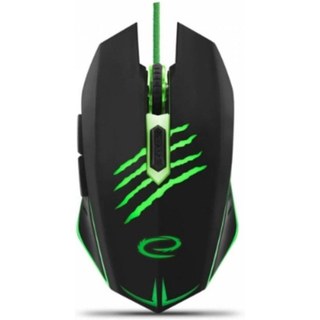 Souris Esperanza EGM209G USB Type-A 2400 DPI Noir Vert 6 Boutons Gaming