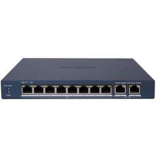 Switch Hikvision DS-3E1510P-EI/M 8 ports Gigabit PoE+ Long Range 2 Uplink
